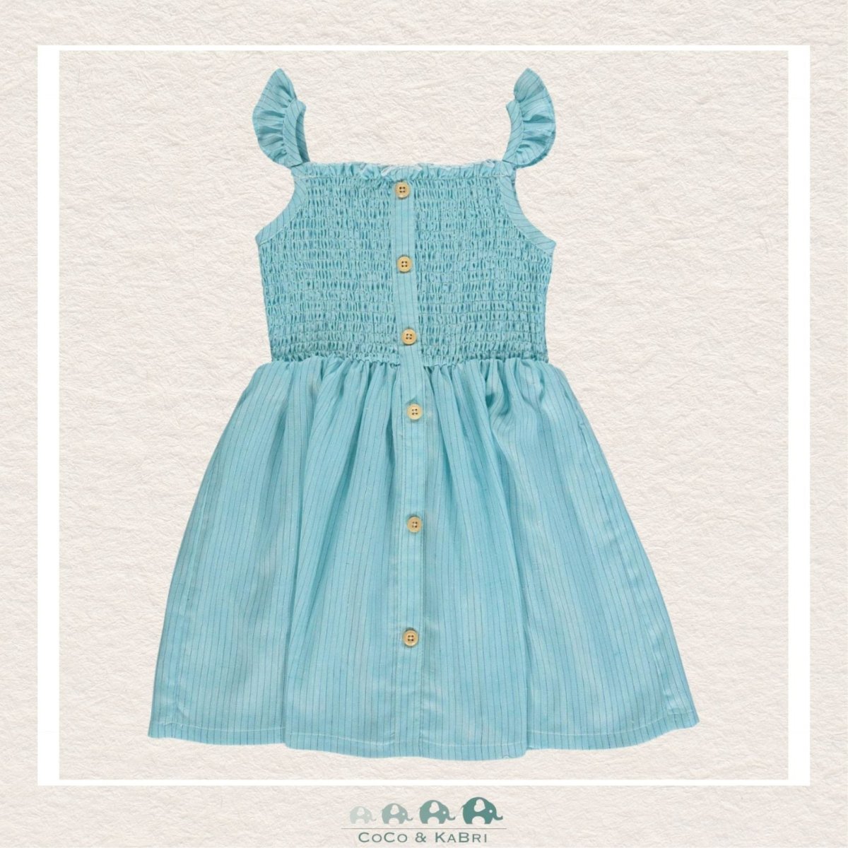 Vignette: Jill Dress (Blue Stripes), CoCo & KaBri Children's Boutique