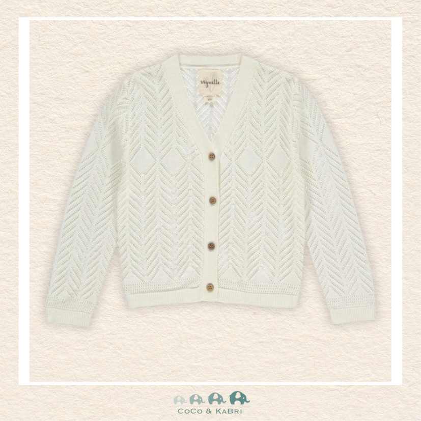 Vignette: Kenzie Cardigan - Ivory, CoCo & KaBri Children's Boutique