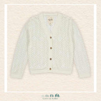 Vignette: Kenzie Cardigan - Ivory, CoCo & KaBri Children's Boutique