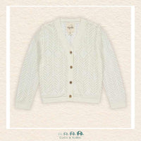 Vignette: Kenzie Cardigan - Ivory, CoCo & KaBri Children's Boutique