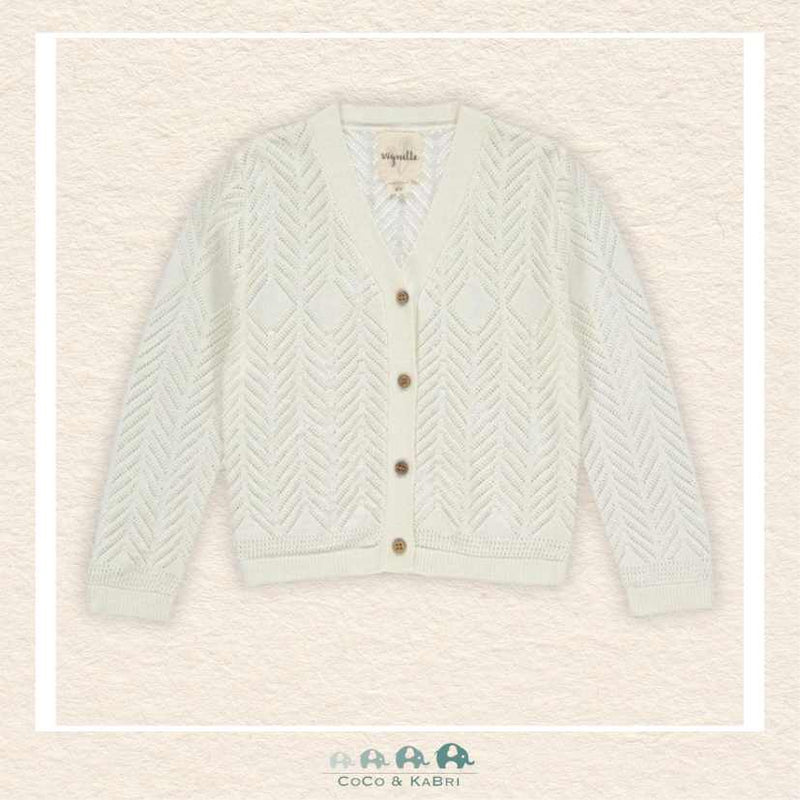 Vignette: Kenzie Cardigan - Ivory, CoCo & KaBri Children's Boutique