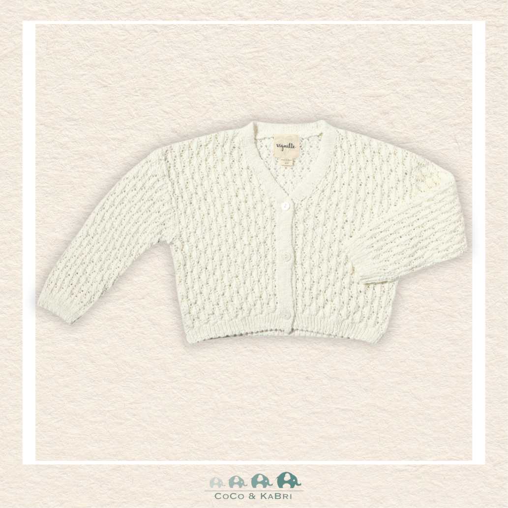 Vignette White Margot Cardigan, CoCo & KaBri Children's Boutique