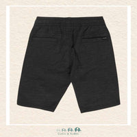 Volcom: Big Boys Understoned Elastic Waist Hybrid Shorts - Black, CoCo & KaBri Children's Boutique