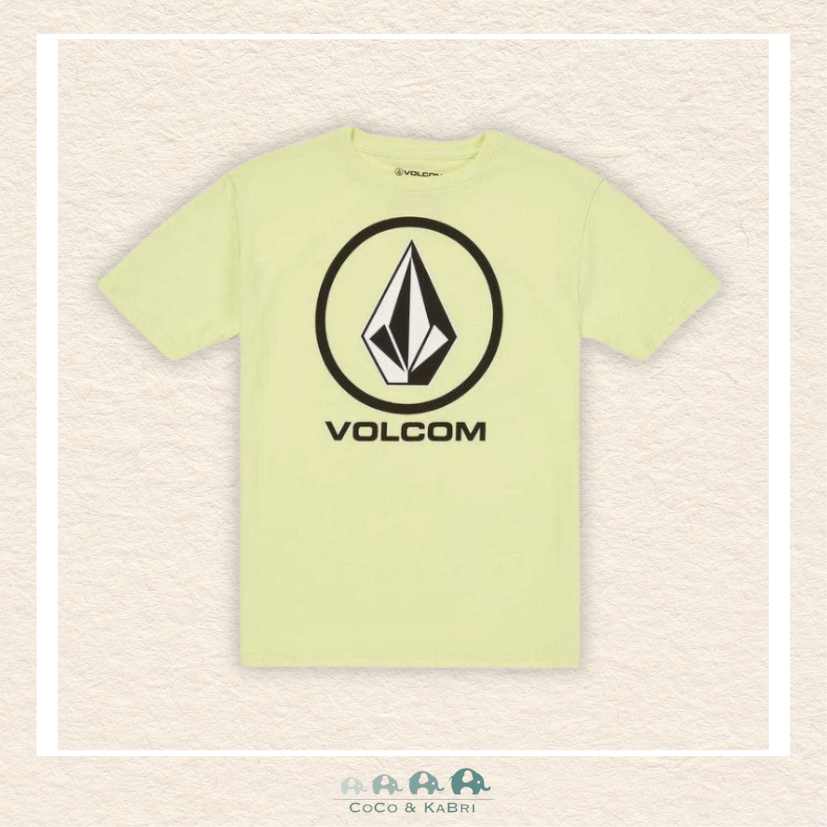 Volcom : Little Boys Crisp Stone Short Sleeve Tee - Shadow Lime, CoCo & KaBri Children's Boutique