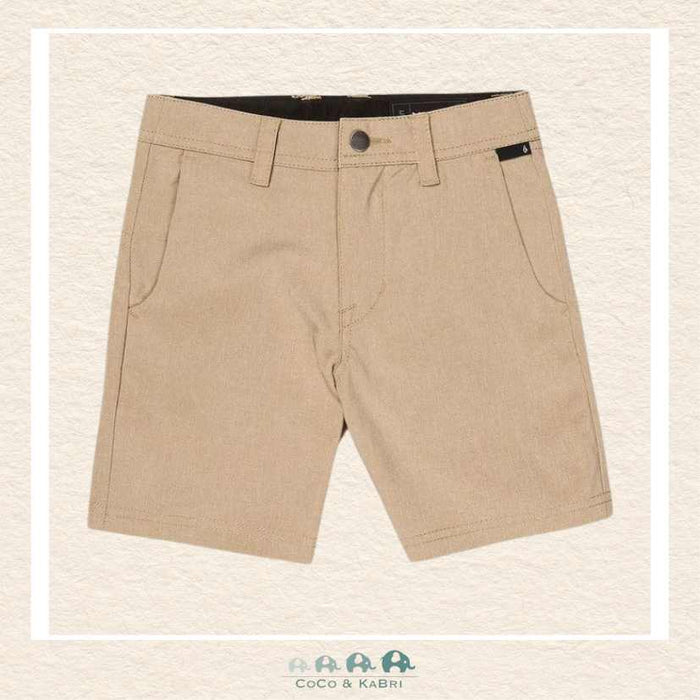 Volcom: Little Boys Frickin Cross Shred Static Shorts - Dark Khaki, CoCo & KaBri Children's Boutique