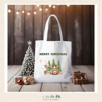 White Christmas Tote Bag (13" x 14"), CoCo & KaBri Children's Boutique