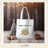 White Christmas Tote Bag (13" x 14"), CoCo & KaBri Children's Boutique