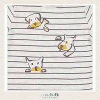 Deux Par Deux Baby Boy Tshirt & Short Set - Dog Striped Shirt, CoCo & KaBri Children's Boutique