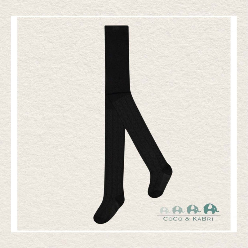 🇨🇦 Deux Par Deux: Baby Cable Tights Black, CoCo & KaBri Children's Boutique