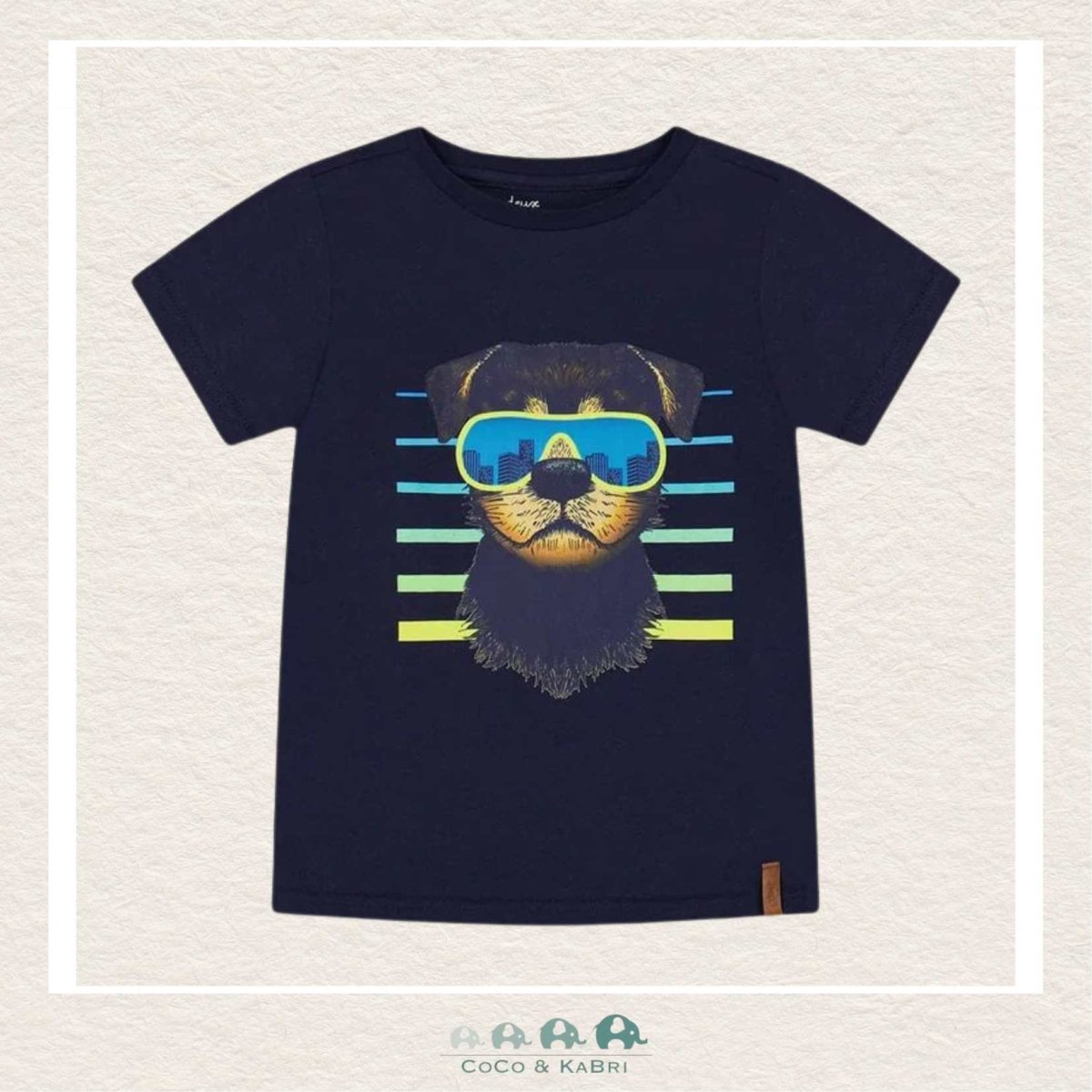 Deux Par Deux: Boys Short Sleeve Tshirt with Dog Print, CoCo & KaBri Children's Boutique