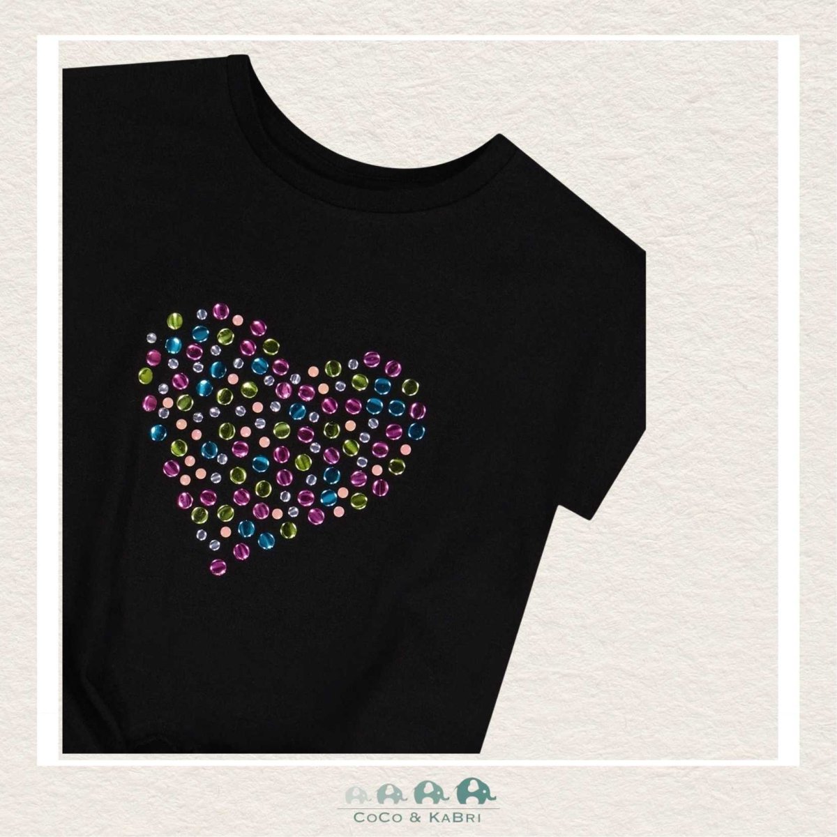 Deux par Deux Cotton Heart Tshirt, CoCo & KaBri Children's Boutique