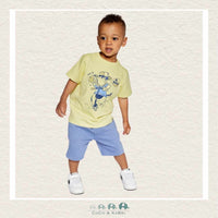 Deux Par Deux: French Terry Blue Shorts, CoCo & KaBri Children's Boutique