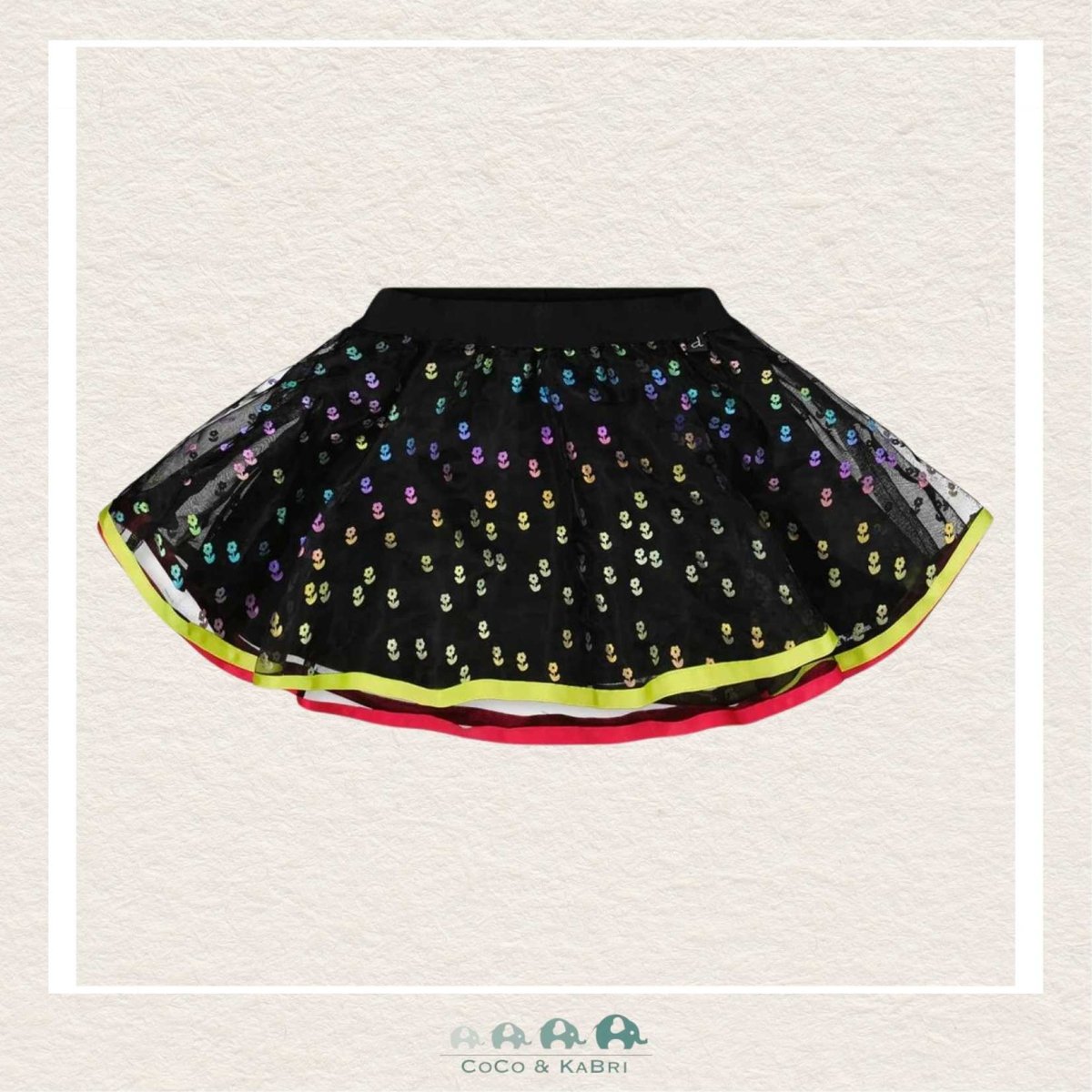 Deux Par Deux: Multicolor Mesh Skirt, CoCo & KaBri Children's Boutique