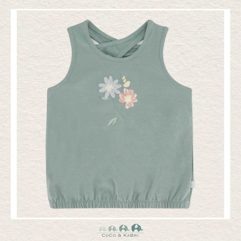 Deux Par Deux: Organic Cotton Olive Green Tank Top, CoCo & KaBri Children's Boutique