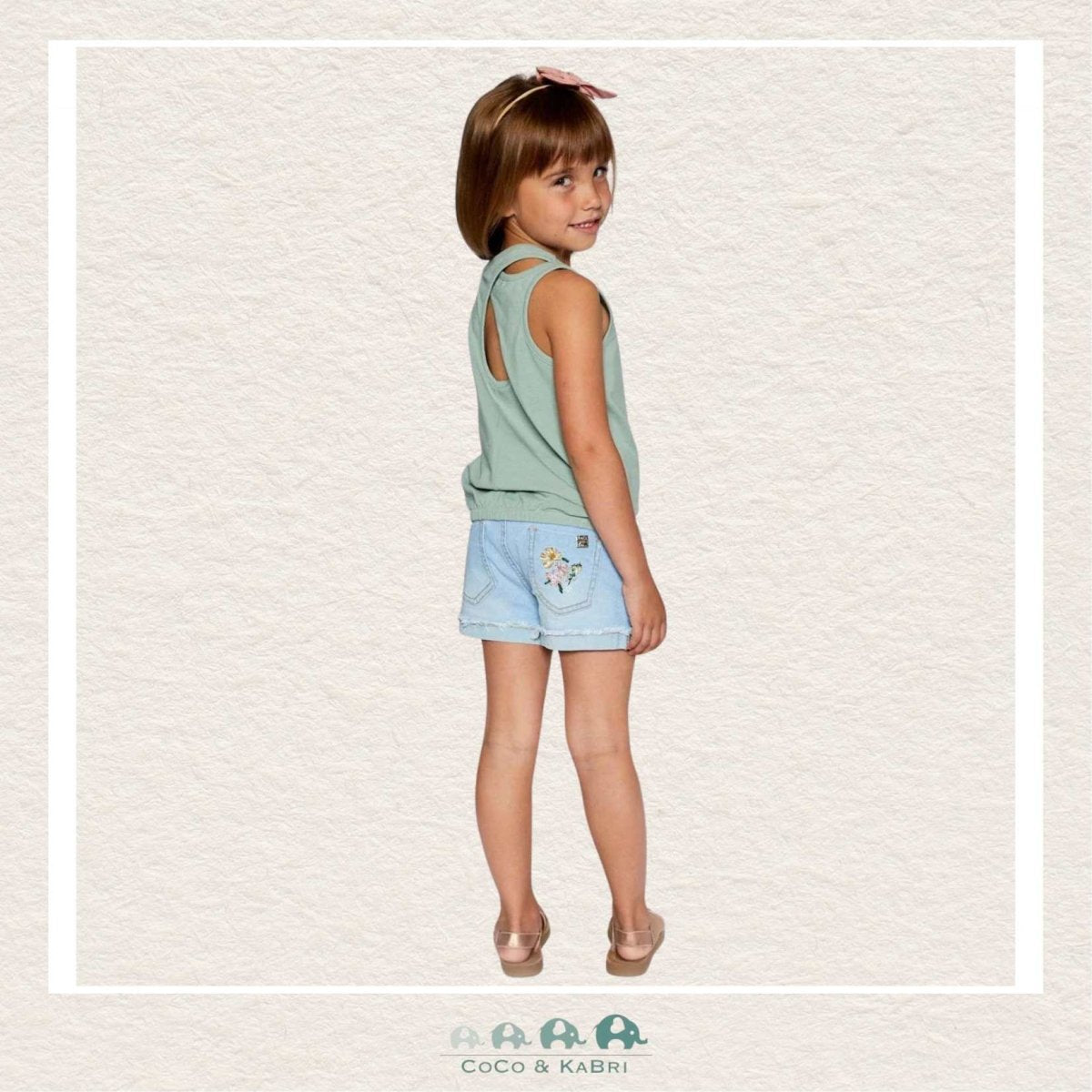 Deux Par Deux: Organic Cotton Olive Green Tank Top, CoCo & KaBri Children's Boutique