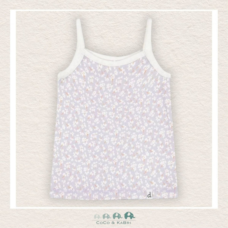 🇨🇦 Deux Par Deux Organic Cotton Tank Top Lilac Printed Little Flowers, CoCo & KaBri Children's Boutique