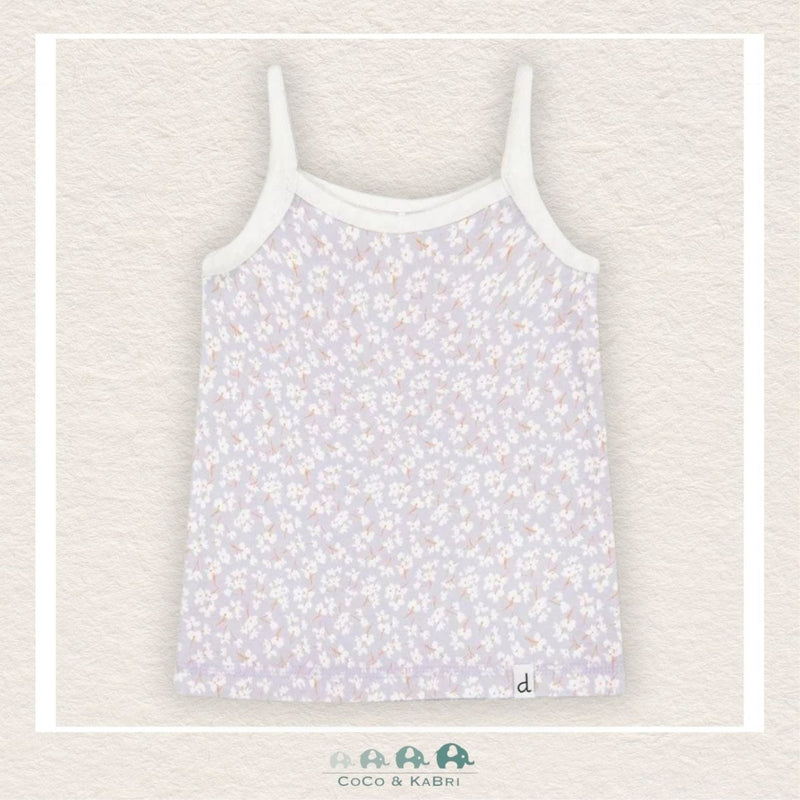 Deux Par Deux Organic Cotton Tank Top Lilac Printed Little Flowers, CoCo & KaBri Children's Boutique