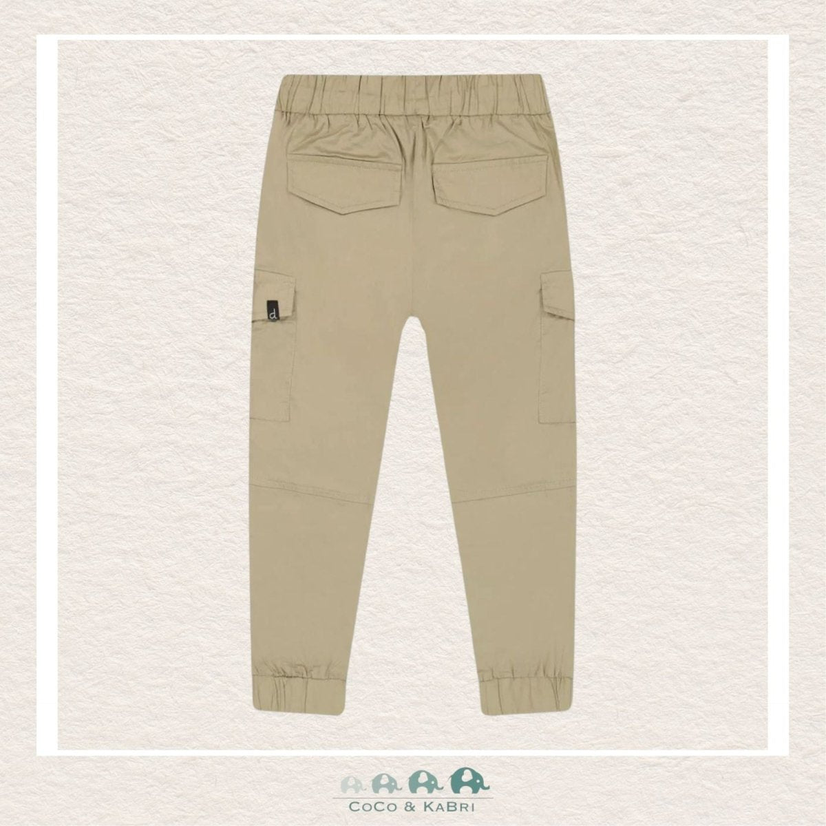 Deux Par Deux Parachute Twill Cargo Jogger - Beige, CoCo & KaBri Children's Boutique