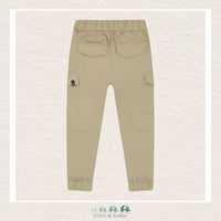 Deux Par Deux Parachute Twill Cargo Jogger - Beige, CoCo & KaBri Children's Boutique