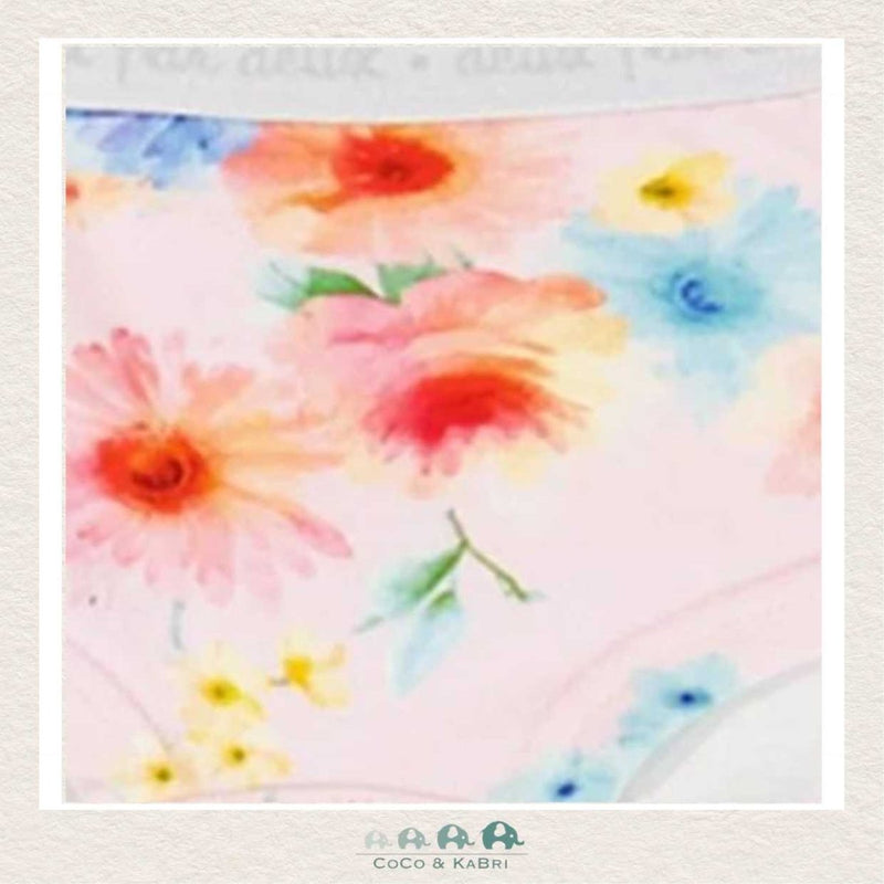 🇨🇦 Deux Par Deux: Printed Flower Boyshort Panties, CoCo & KaBri Children's Boutique