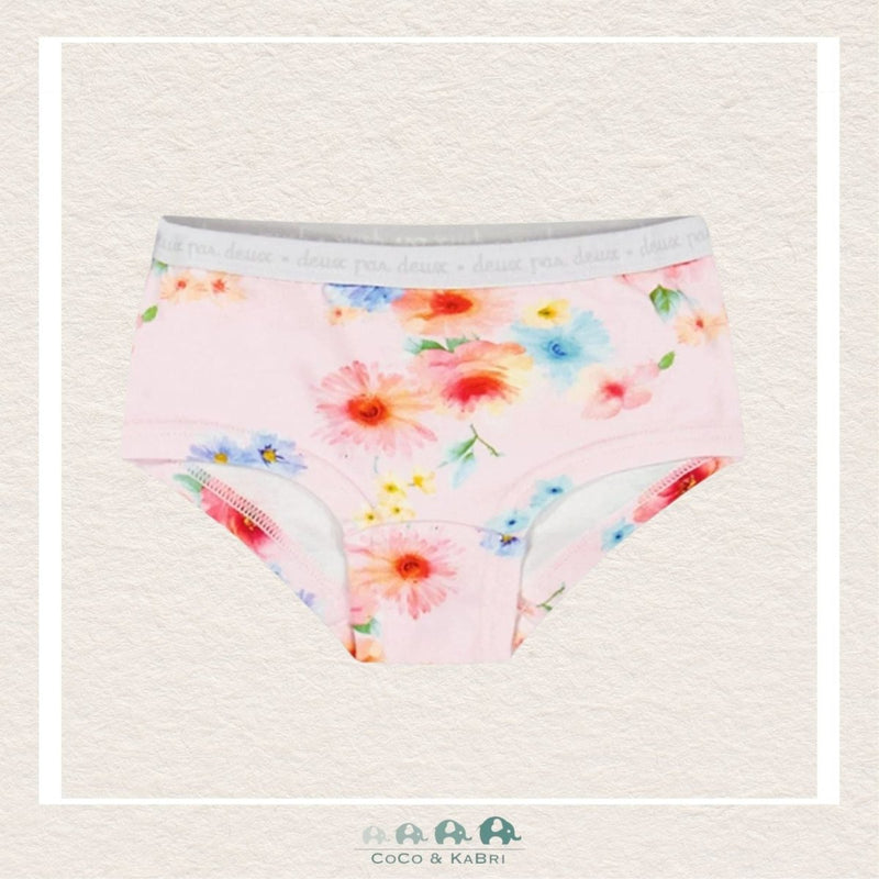 🇨🇦 Deux Par Deux: Printed Flower Boyshort Panties, CoCo & KaBri Children's Boutique