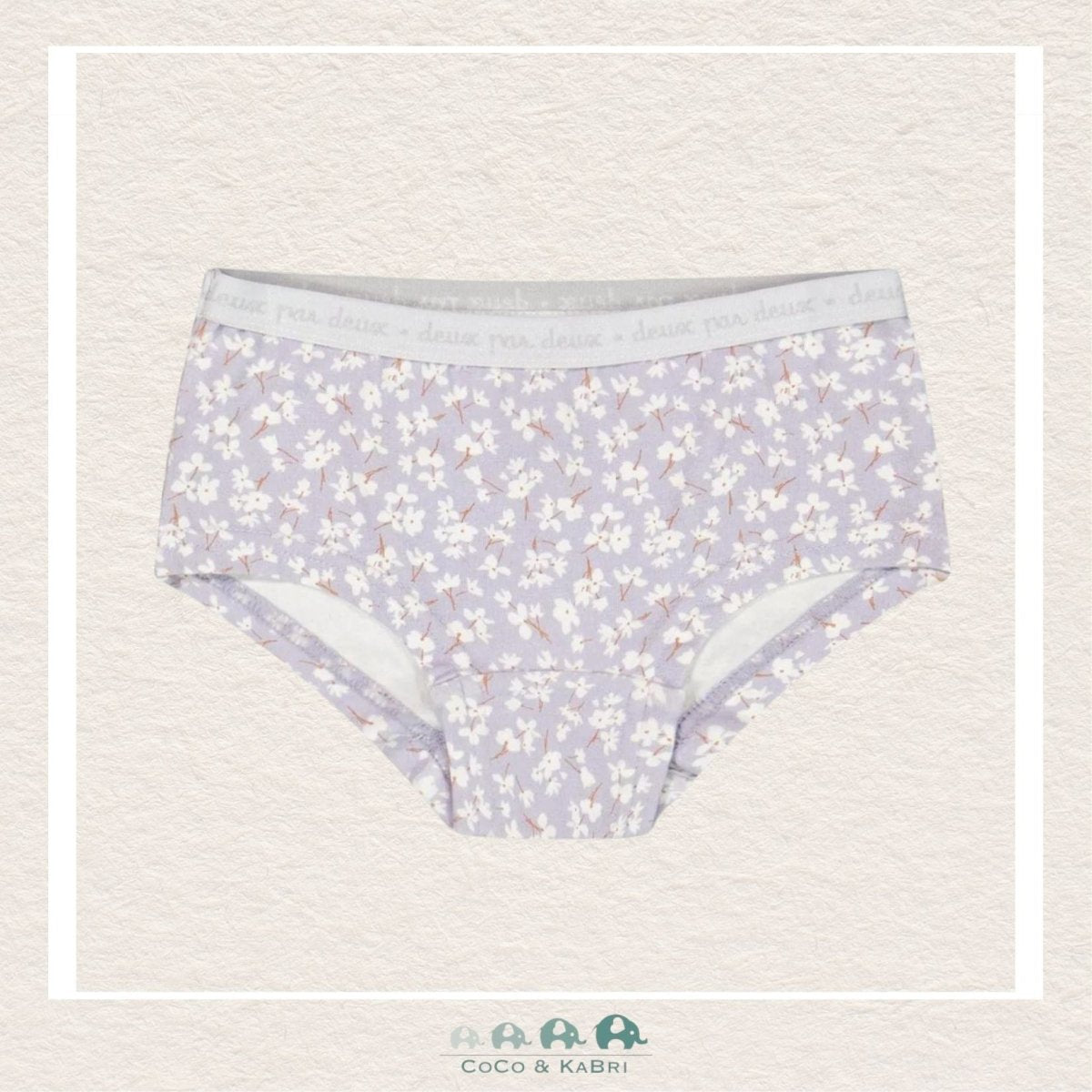 🇨🇦 Deux Par Deux: Printed Little Flowers Boyshort Panties, CoCo & KaBri Children's Boutique