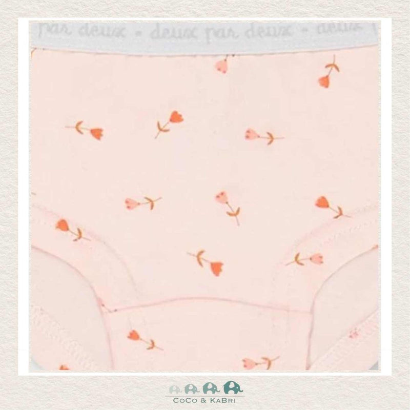 🇨🇦 Deux Par Deux: Printed Tulips Boyshort Panties, CoCo & KaBri Children's Boutique