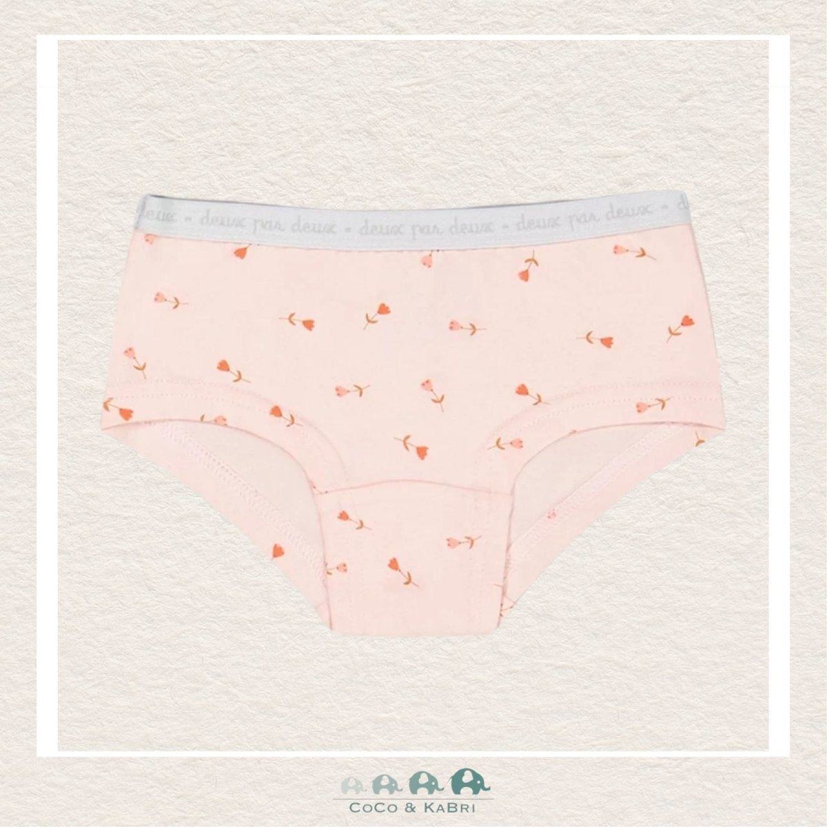 🇨🇦 Deux Par Deux: Printed Tulips Boyshort Panties, CoCo & KaBri Children's Boutique