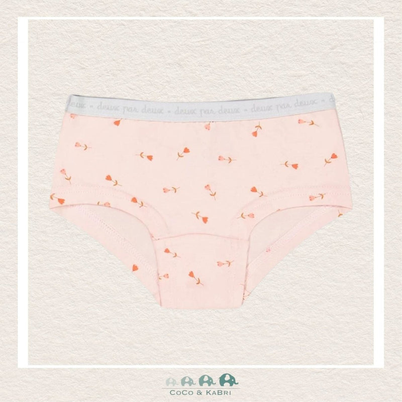 🇨🇦 Deux Par Deux: Printed Tulips Boyshort Panties, CoCo & KaBri Children's Boutique