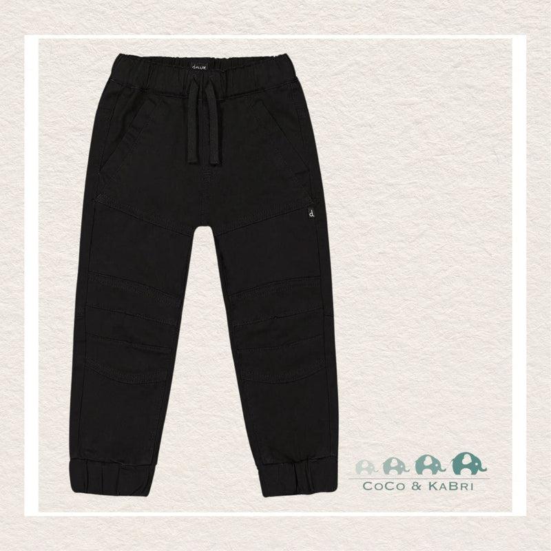 🇨🇦 Deux Par Deux: Stretch Twill Jogger Pants Black, CoCo & KaBri Children's Boutique