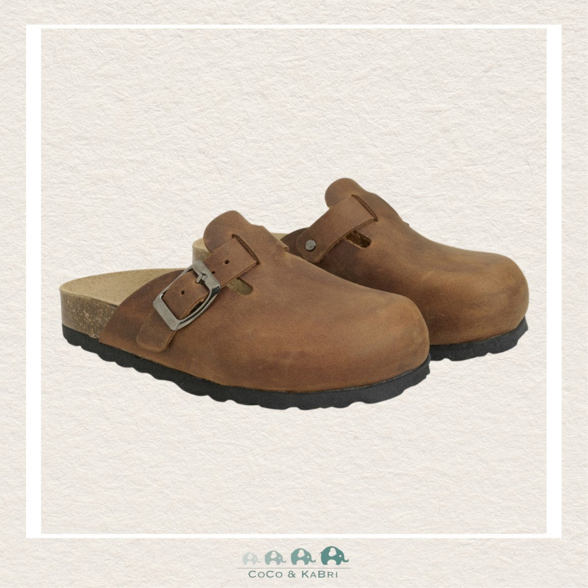 Enfant Kids Nubuck Leather Sandals - Acorn Brown (B1-115), CoCo & KaBri Children's Boutique