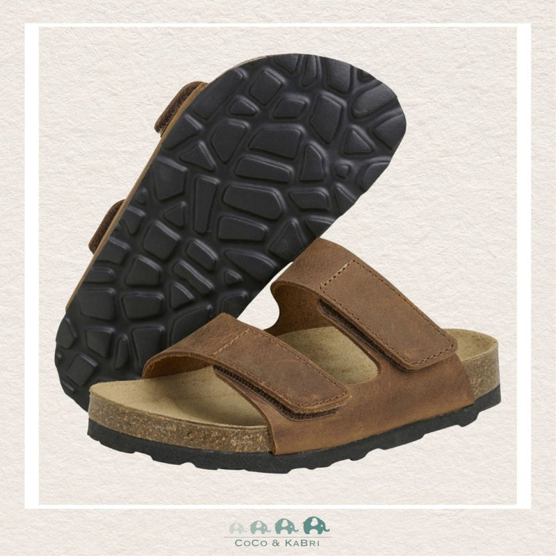 Enfant Nubuck Leather Sandal - Acorn Brown (B1-116), CoCo & KaBri Children's Boutique