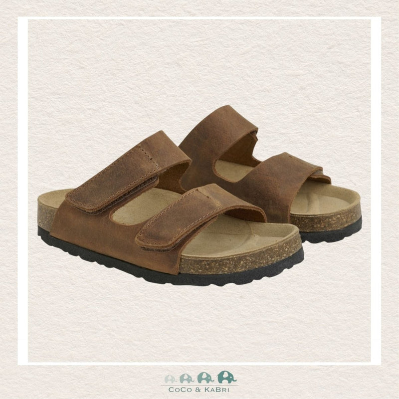 Enfant Nubuck Leather Sandal - Acorn Brown (B1-116), CoCo & KaBri Children's Boutique