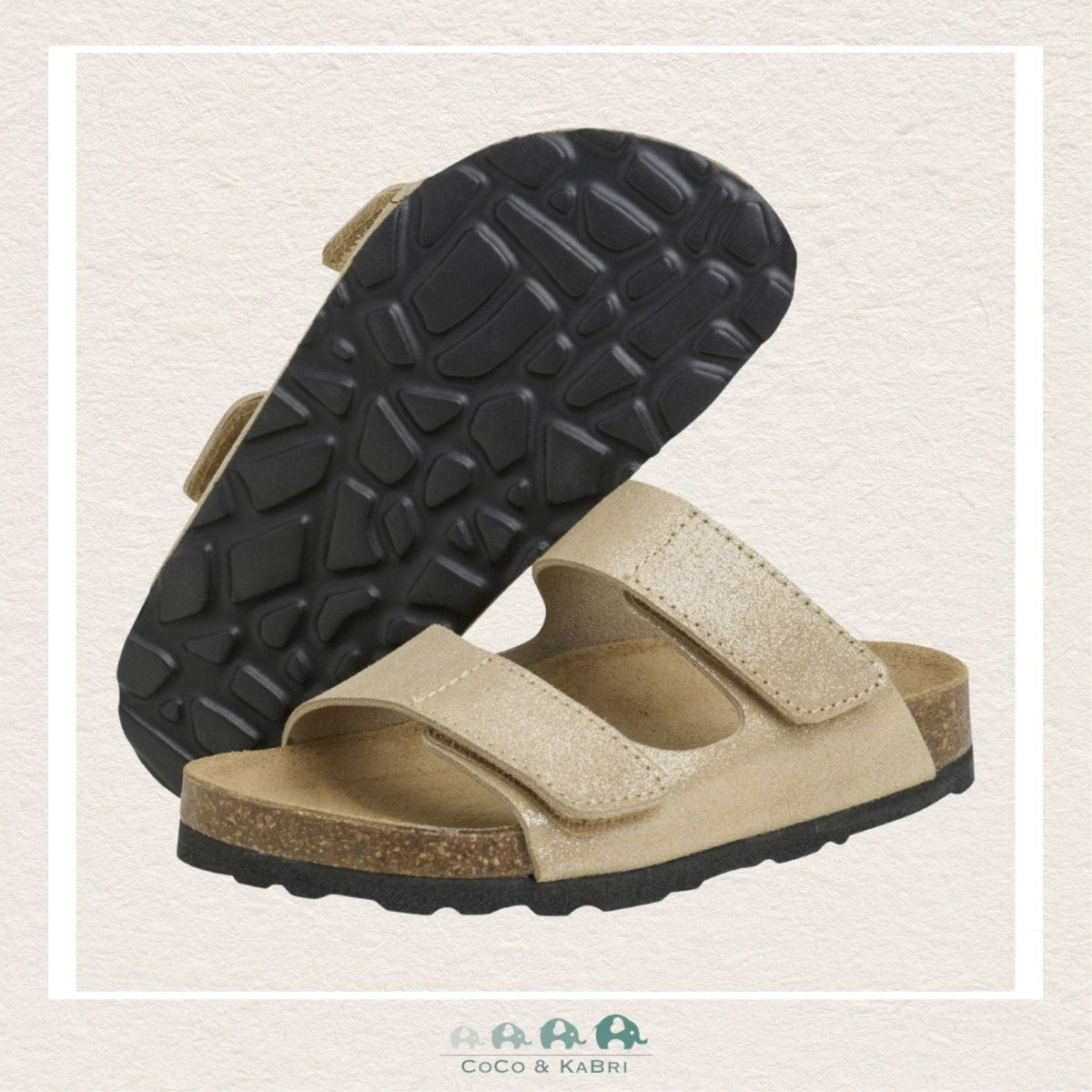 Enfant Nubuck Leather Sandal - Champagne Beige (B2-117), CoCo & KaBri Children's Boutique