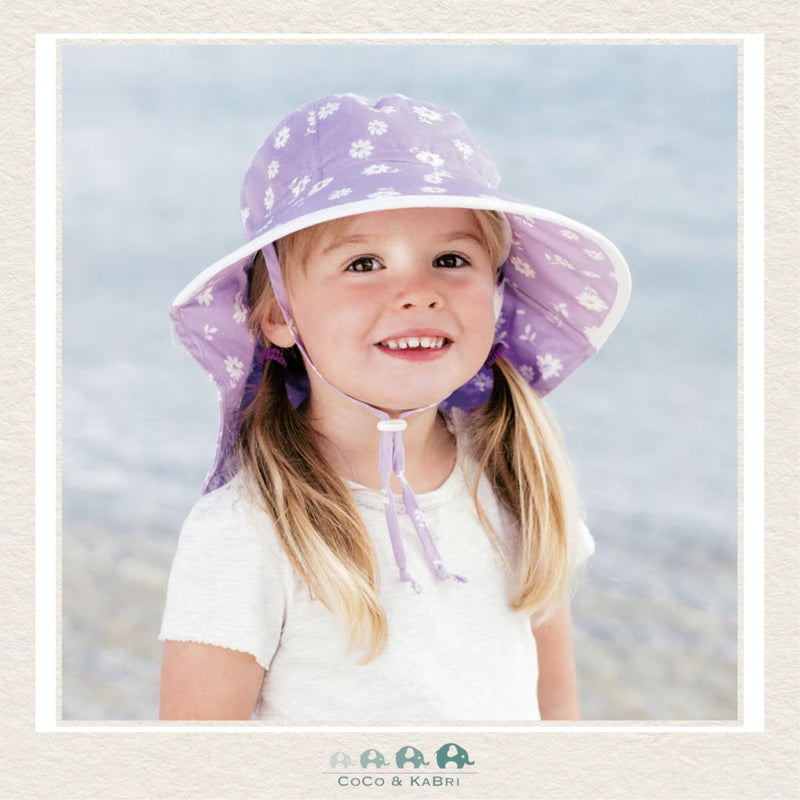 Jan & Jul: Kids Cotton Adventure Hats - Purple Daisy, CoCo & KaBri Children's Boutique