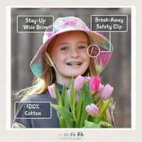 Jan & Jul: Kids Cotton Bucket Hats - Purple Daisy, CoCo & KaBri Children's Boutique