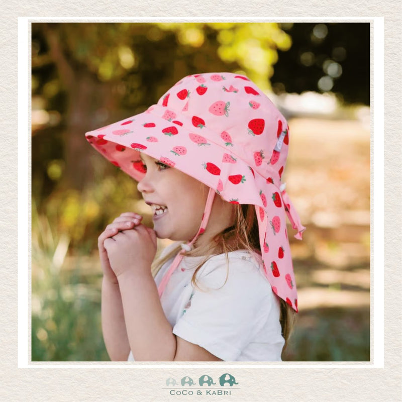   🇨🇦 Jan & Jul Kids Kids Water Repellent Adventure Hats | Pink Strawberry, CoCo & KaBri Children's Boutique