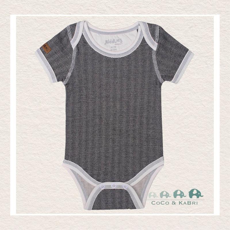 Juddlies: Organic Cottage Short Sleeve Body Tee - Bear Black - CoCo & KaBri