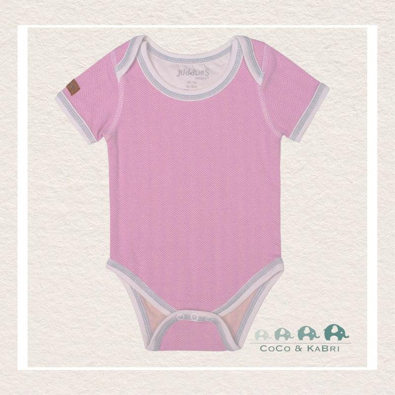 Juddlies: Organic Cottage Short Sleeve Body Tee - Pink - CoCo & KaBri