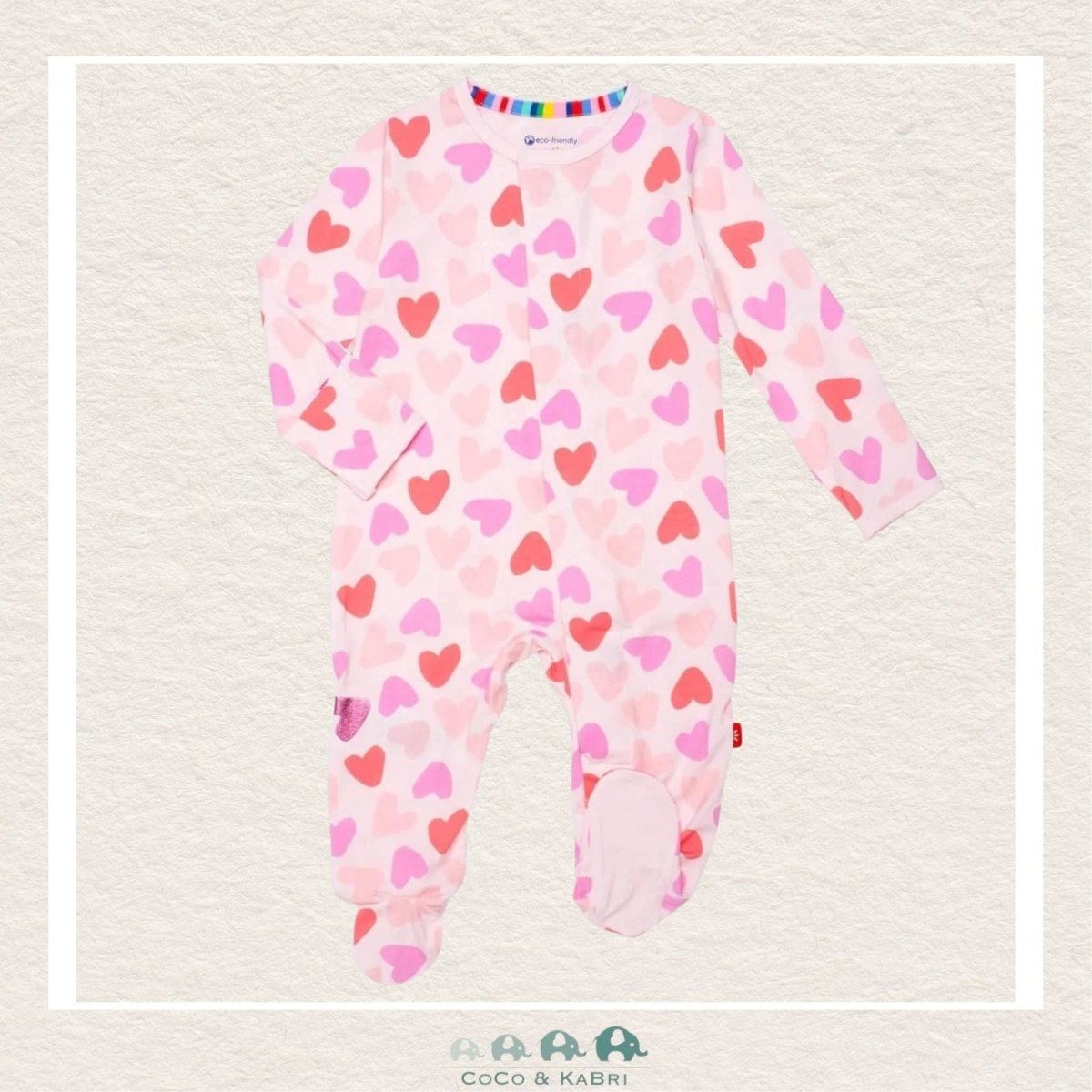 Magnetic Me: Be Mine Modal Footie Baby Girl Sleeper, CoCo & KaBri Children's Boutique