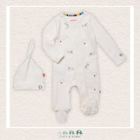 Magnetic Me Beary Special Delivery Footie & Hat - Organic Cotton, CoCo & KaBri Children's Boutique