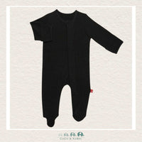 Magnetic Me Footie: Onyx Jet Black Modal Footie, CoCo & KaBri Children's Boutique