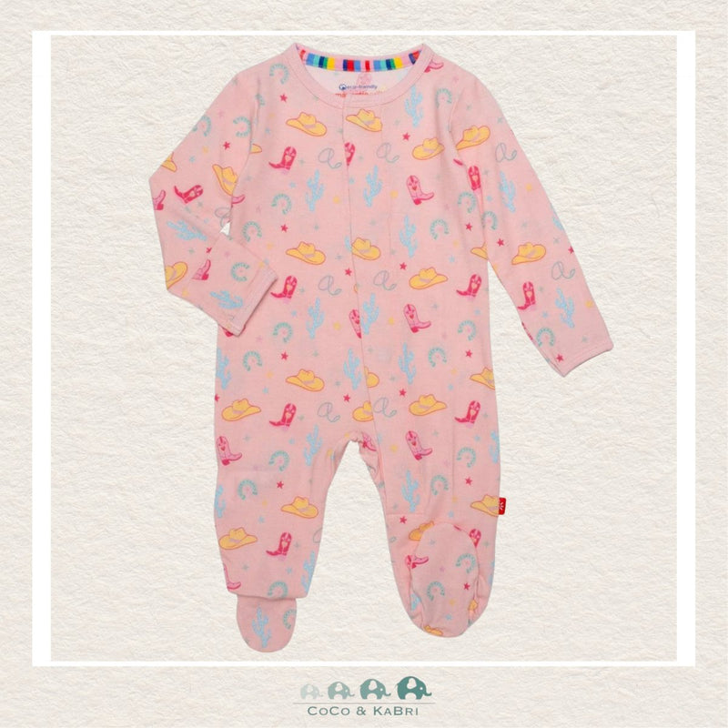 Magnetic Me: Not My First Rodeo Modal Footie -Pink, CoCo & KaBri Children's Boutique