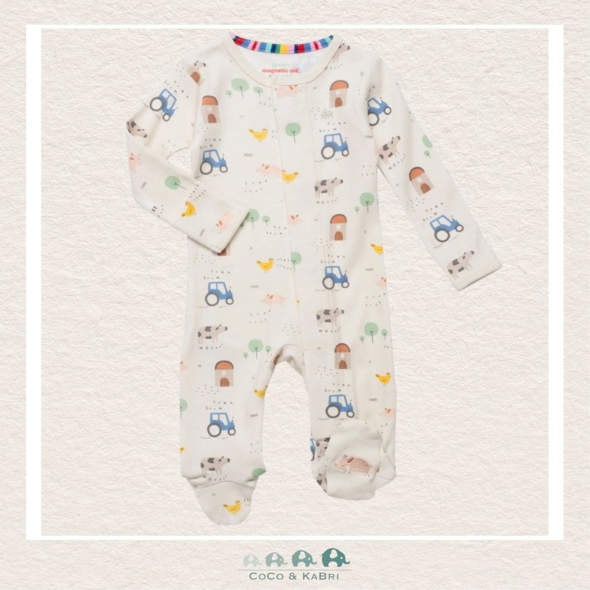 Magnetic Me Pasture Bedtime Organic Cotton Footie, CoCo & KaBri Children's Boutique