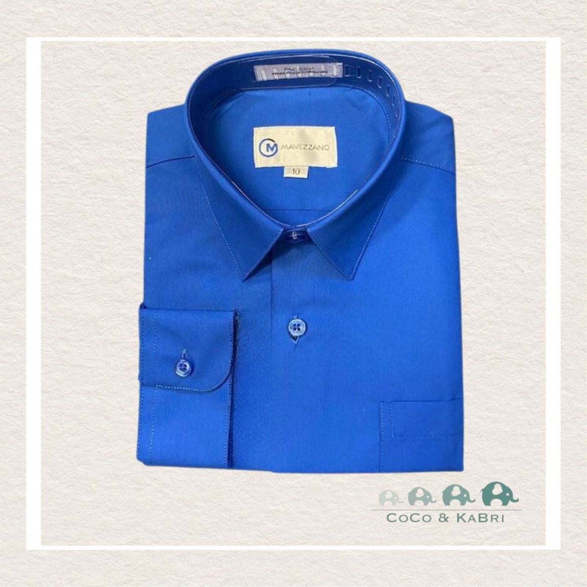 Mavezzano Dress Shirt - Sateen Royal Blue, Dress Shirt, CoCo & KaBri, Children's Boutique
