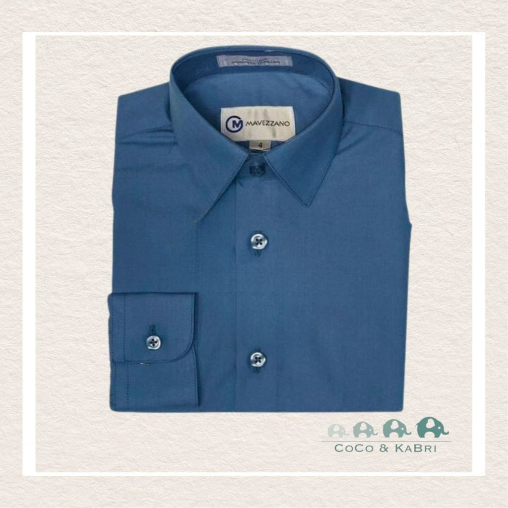 Mavezzano: Slate Blue Dress Shirt