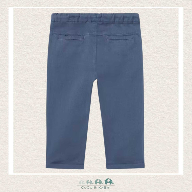 Mayoral: Baby Boy Blue Linen Relaxed Pants
