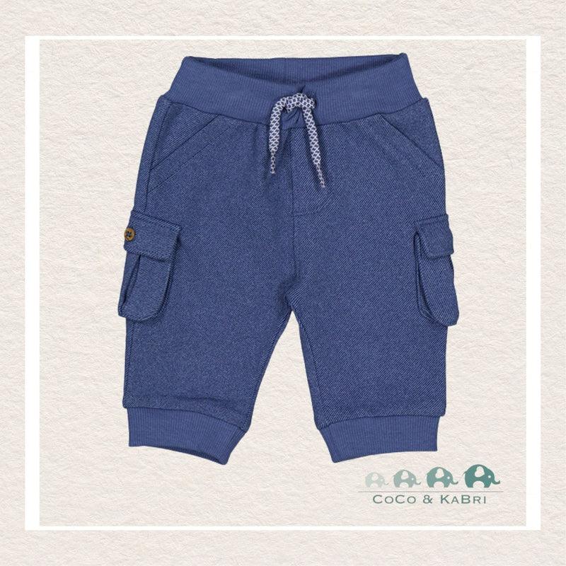Mayoral Baby Boy Cargo Plush Pants - Blue, CoCo & KaBri Children's Boutique
