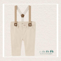 Mayoral Baby Boy Pants with Suspenders - Beige, CoCo & KaBri Children's Boutique