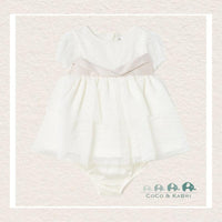 *Mayoral Baby Girl Ceremony dress with nappy cover newborn, CoCo & KaBri Children's Boutique